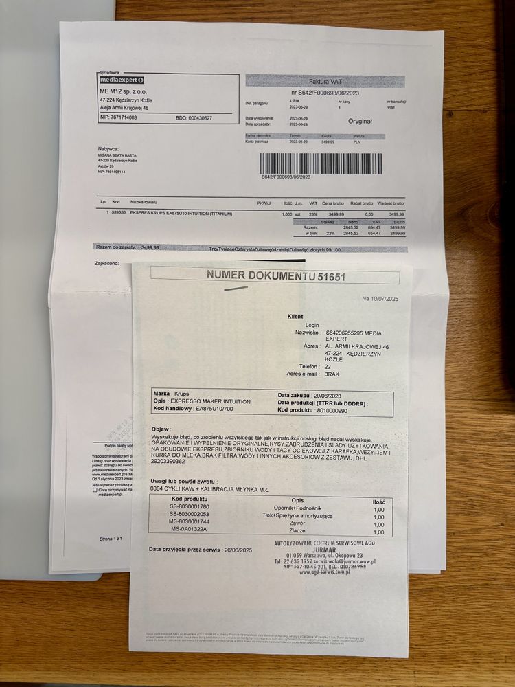 Ekspres do kawy Krups Intuition Preference+