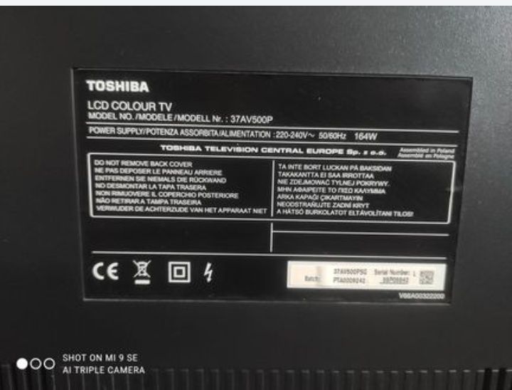 Telewizor Toshiba Regza 37"