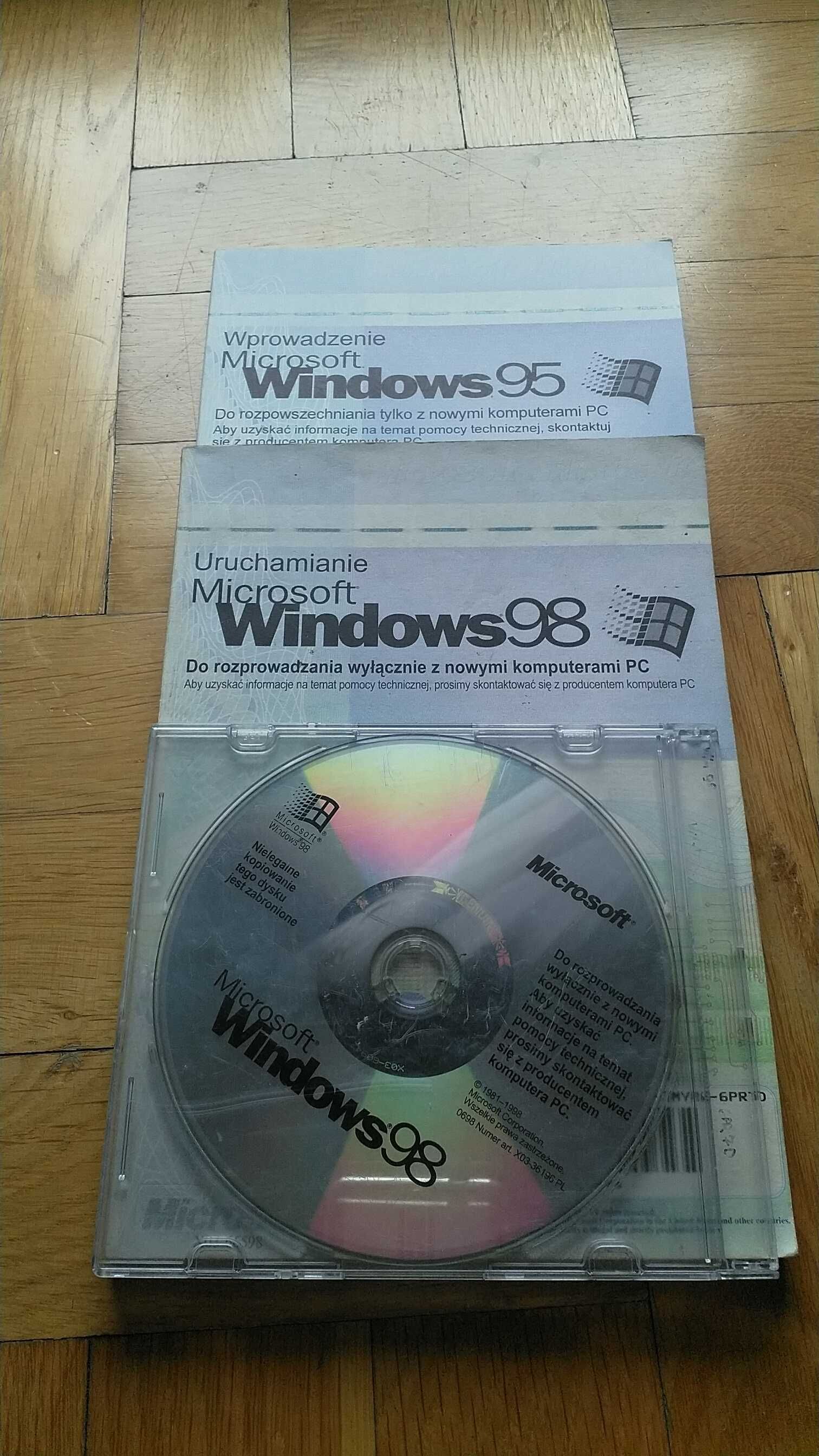 Windows 95 i 98 z kluczami