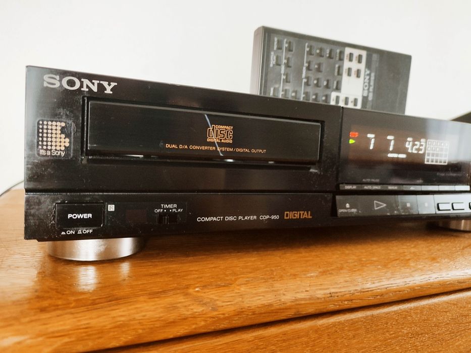 WYPRZEDAŻ! Odtwarzacz CD Sony cdp 950 + pilot, tda 1541a
