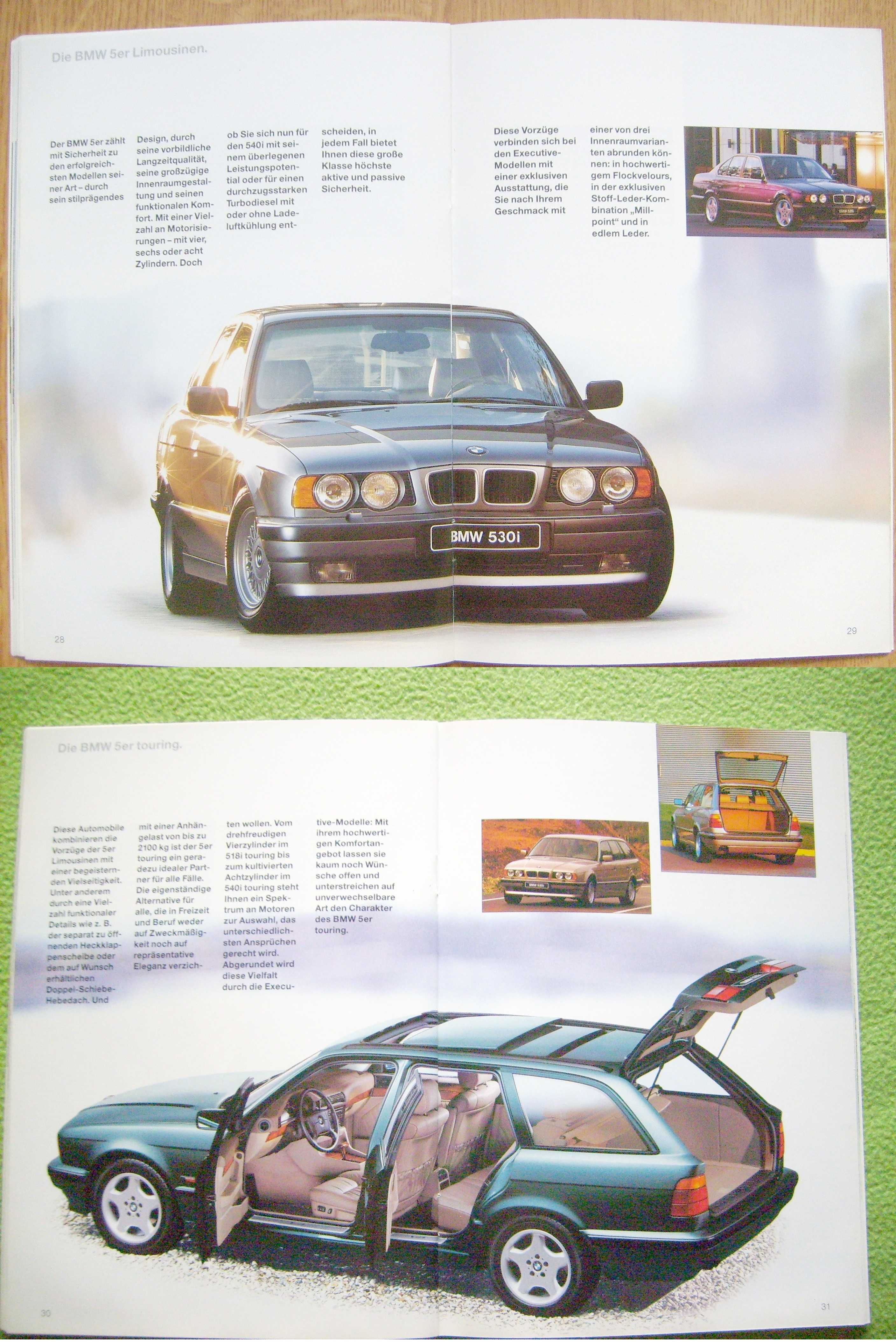 BMW PROGRAMM 1995 *48 str. prospekt / 3 E36, 5 E34, 7 E38, 8 E31