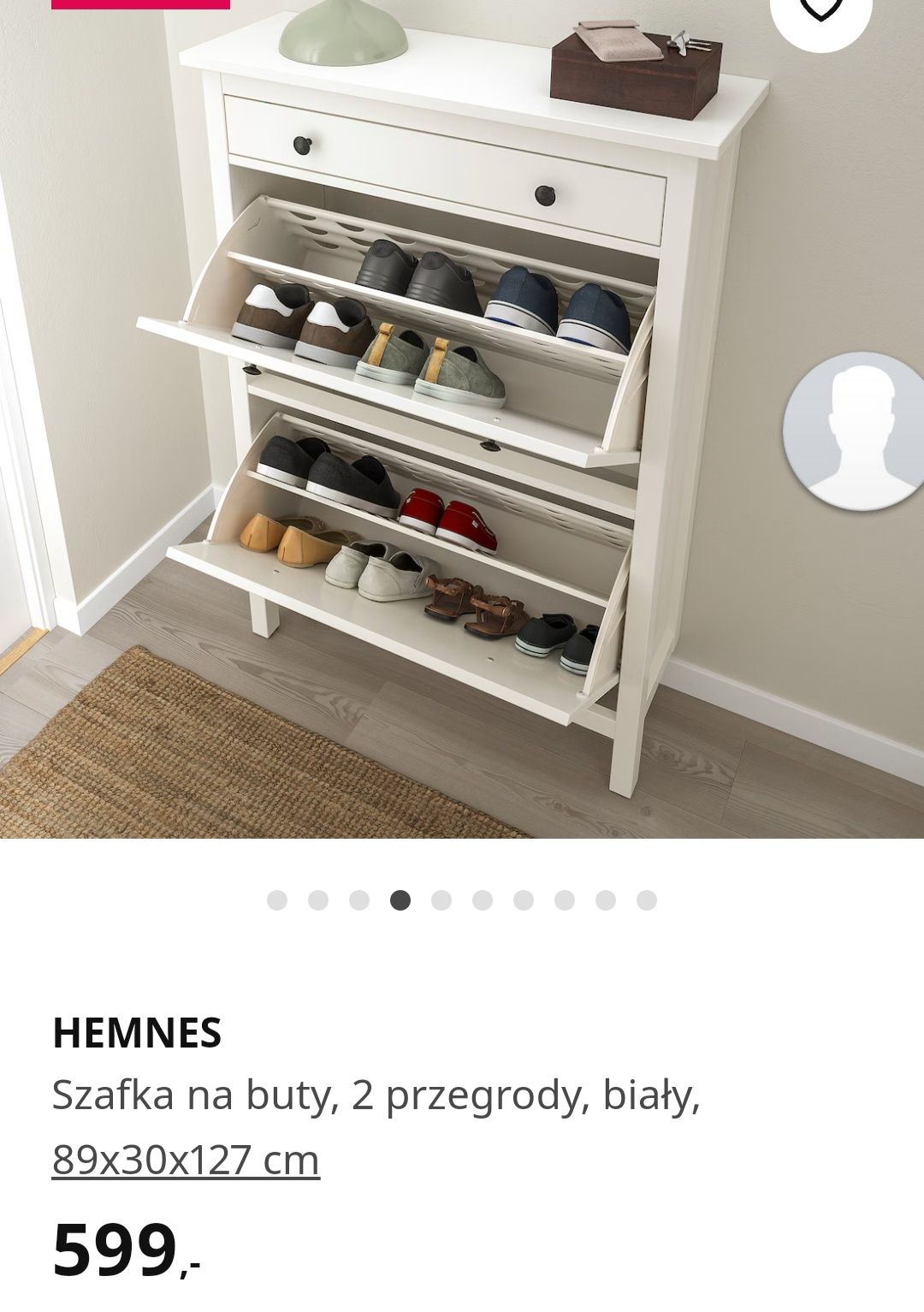 Hemnes szafka na buty