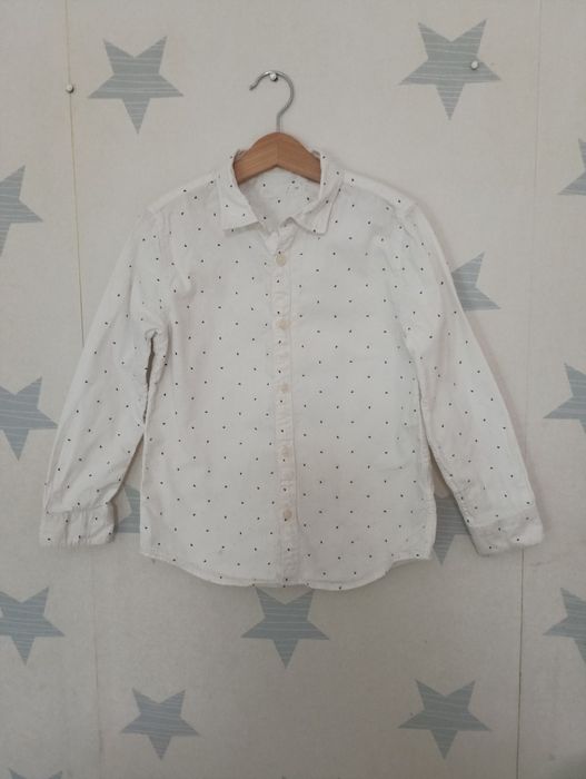 Biała koszula r.122 Zara chłopiec wiek 6-7 lat