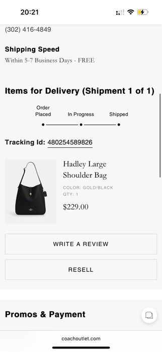 Продам велику сумку CoachOutlet натуральна шкіра оригінал