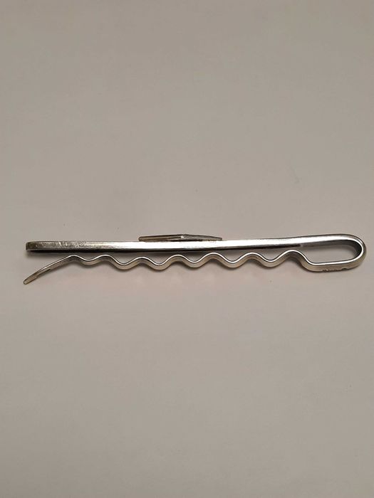 Мужской серебряный зажим для галстука ( затискач для краватки )