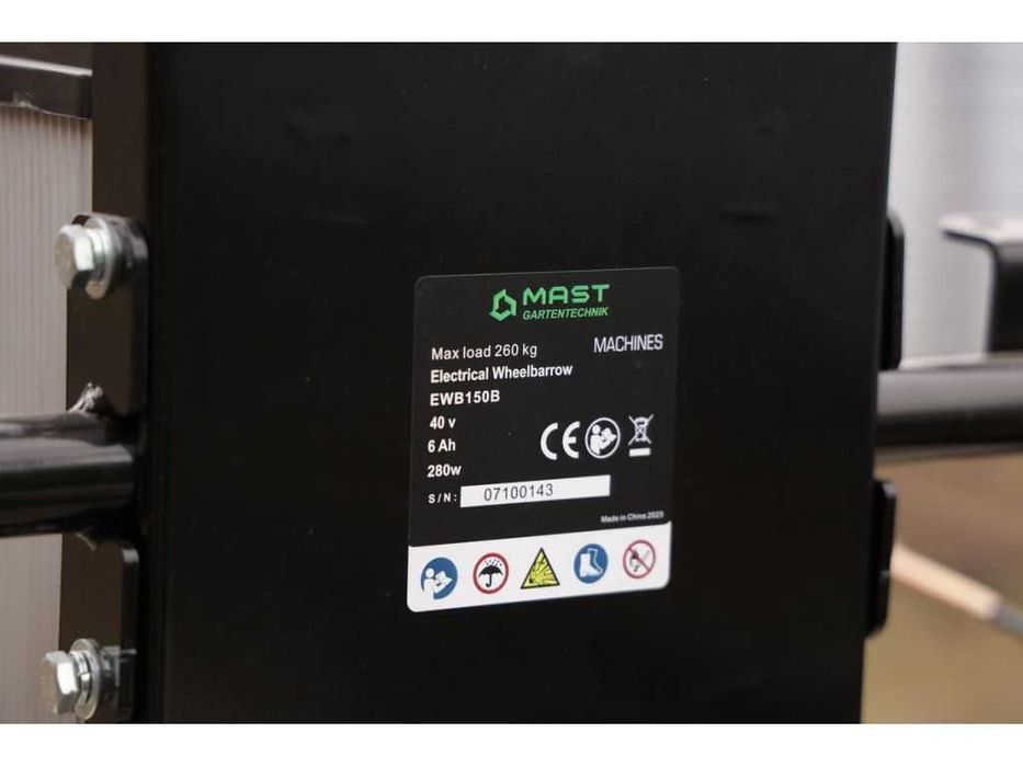 Аккумуляторная тачка MAST EWB 150 B