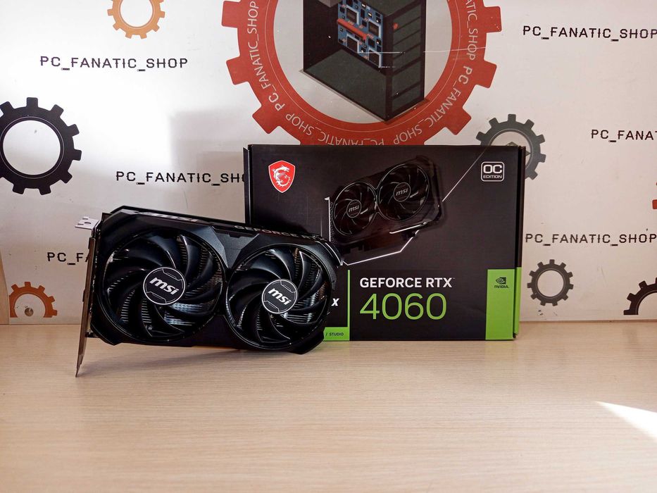 Відеокарта MSI GeForce RTX 4060 VENTUS 2X BLACK 8G OC Гарантія 6 міс