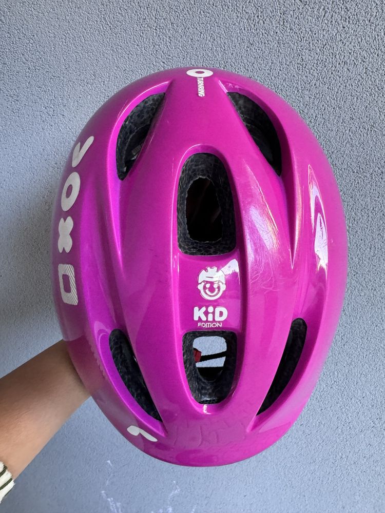Kask rowerowy Decathlon Btwen różowy rozmiar s