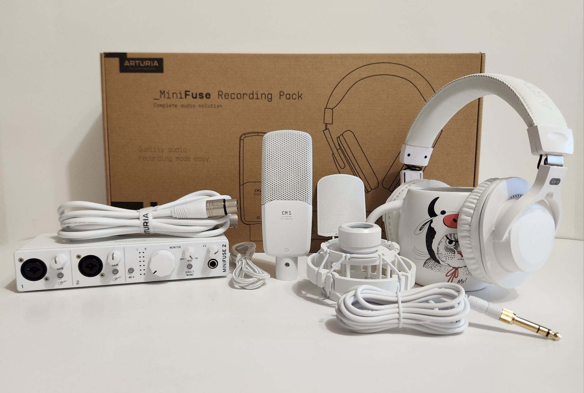 Комплект для звукозапису Arturia MiniFuse Recording Pack White