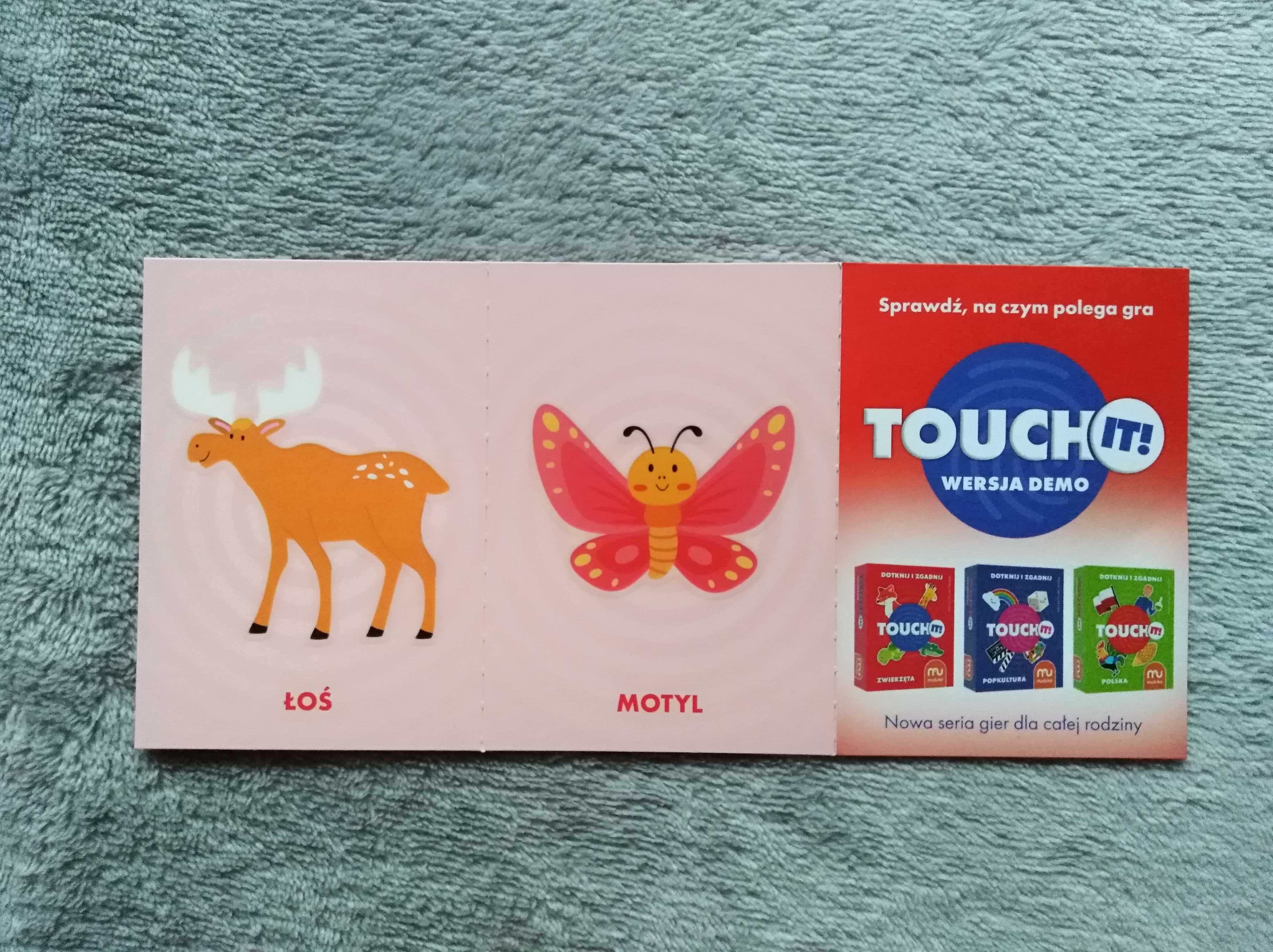 Karty z gry touch dotknij i zgadnij zwierzęta ki pomoce dydaktyczne