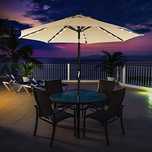 Parasol ogrodowy led