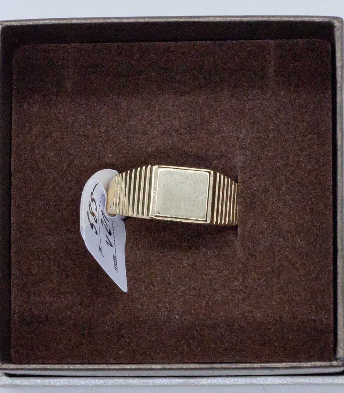 Złoty sygnet męski 585 14K 4,14gram rozmiar 21 NOWY