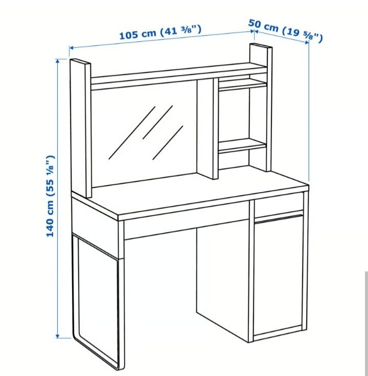 Biurko z nadstawką Ikea Mickey