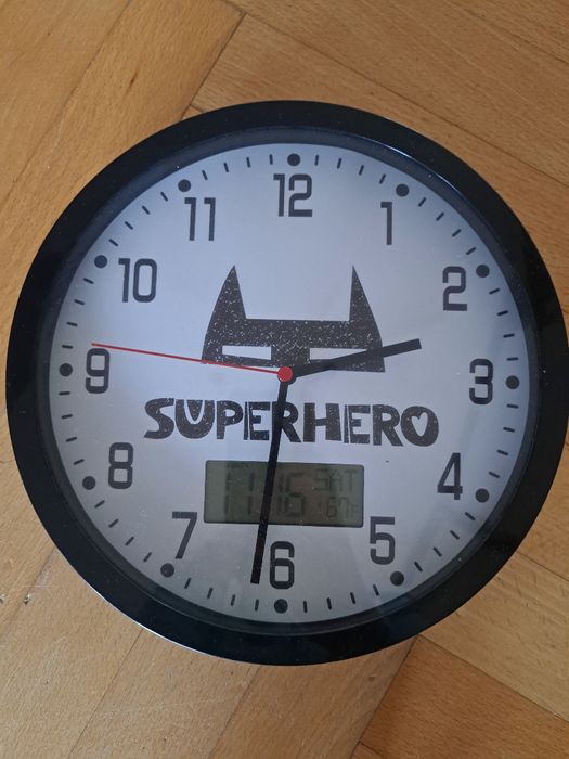 Zegar scienny chlopiecy Superhero