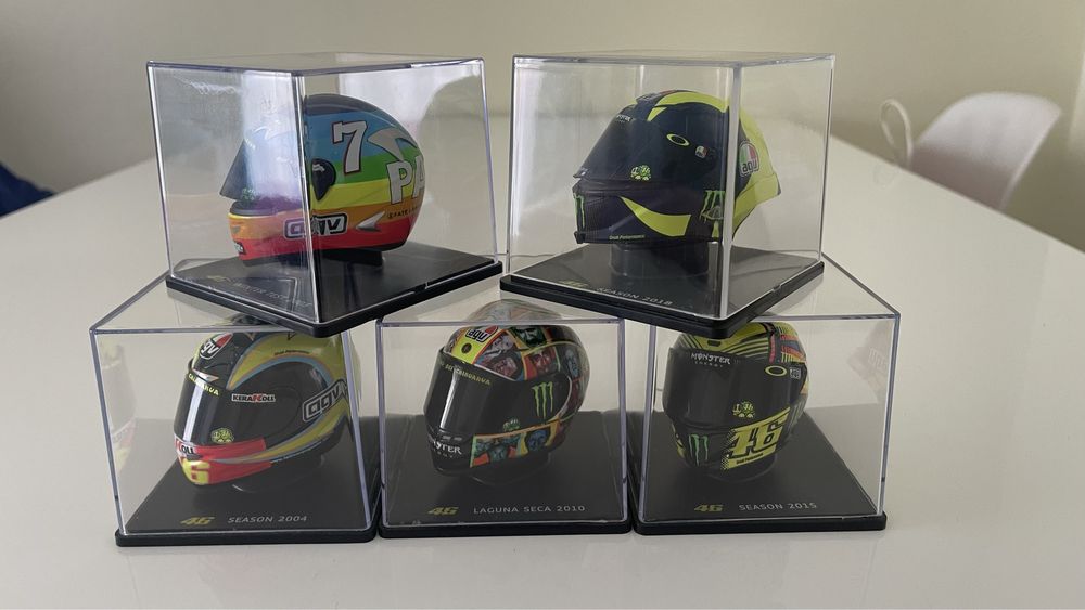 5 Capacetes Valentino Rossi