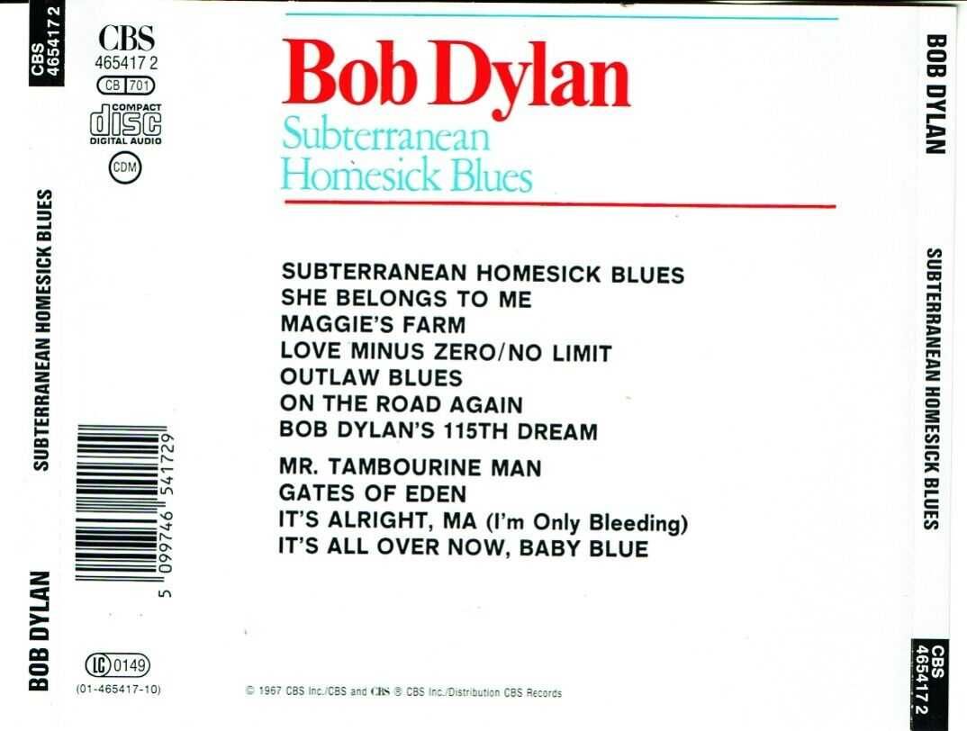 Bob Dylan - Subterranean Homesick Blues