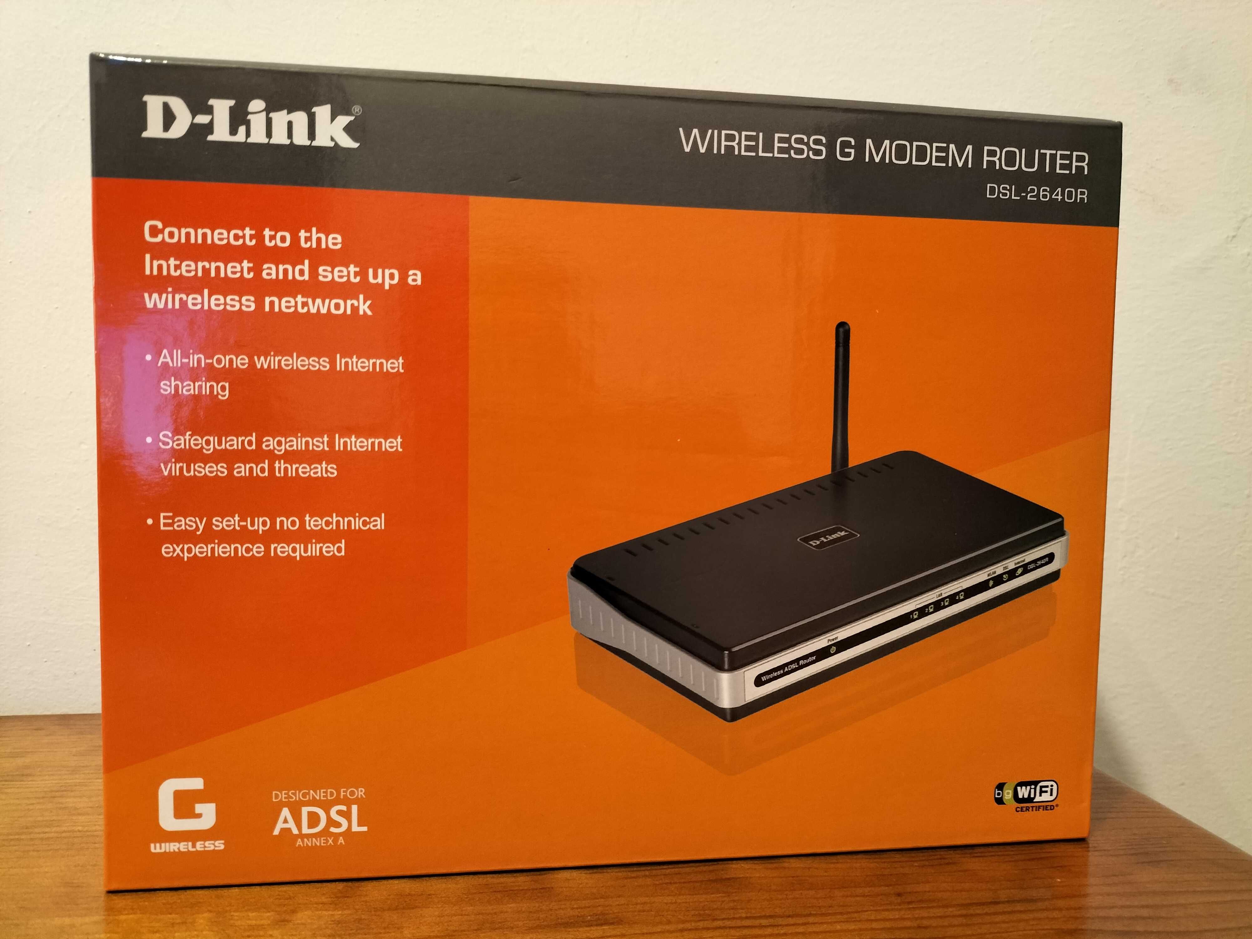 D-Link Wireless G MODEM ROUTER - DSL2640R