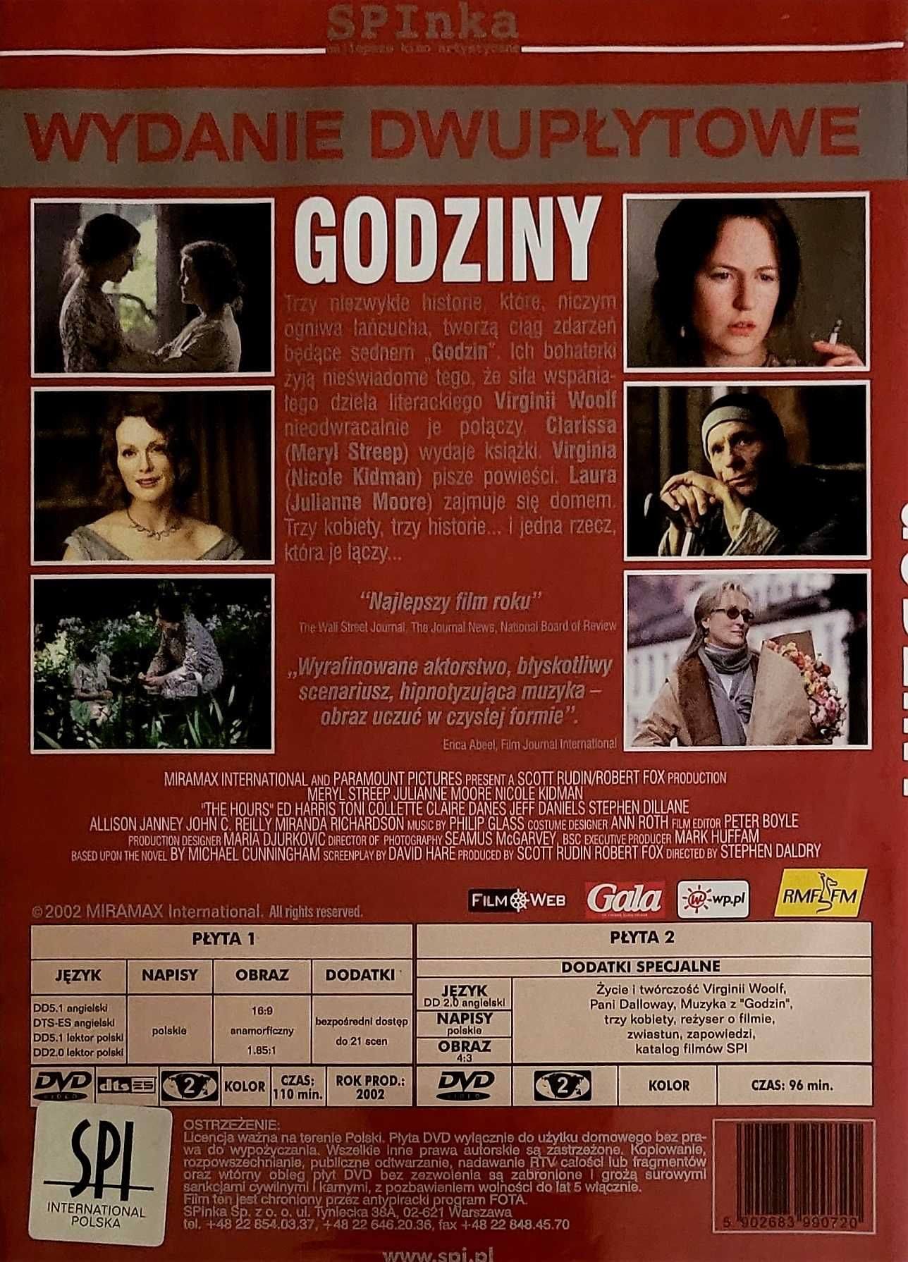 "Godziny" - film DVD (wydanie dwupłytowe)