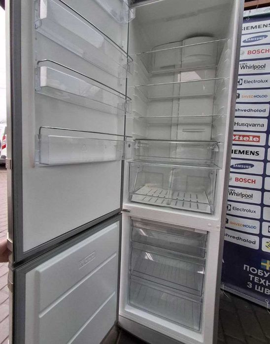 Холодильник б/в  IKEA 200/60/60 Металік  No Frost #07608