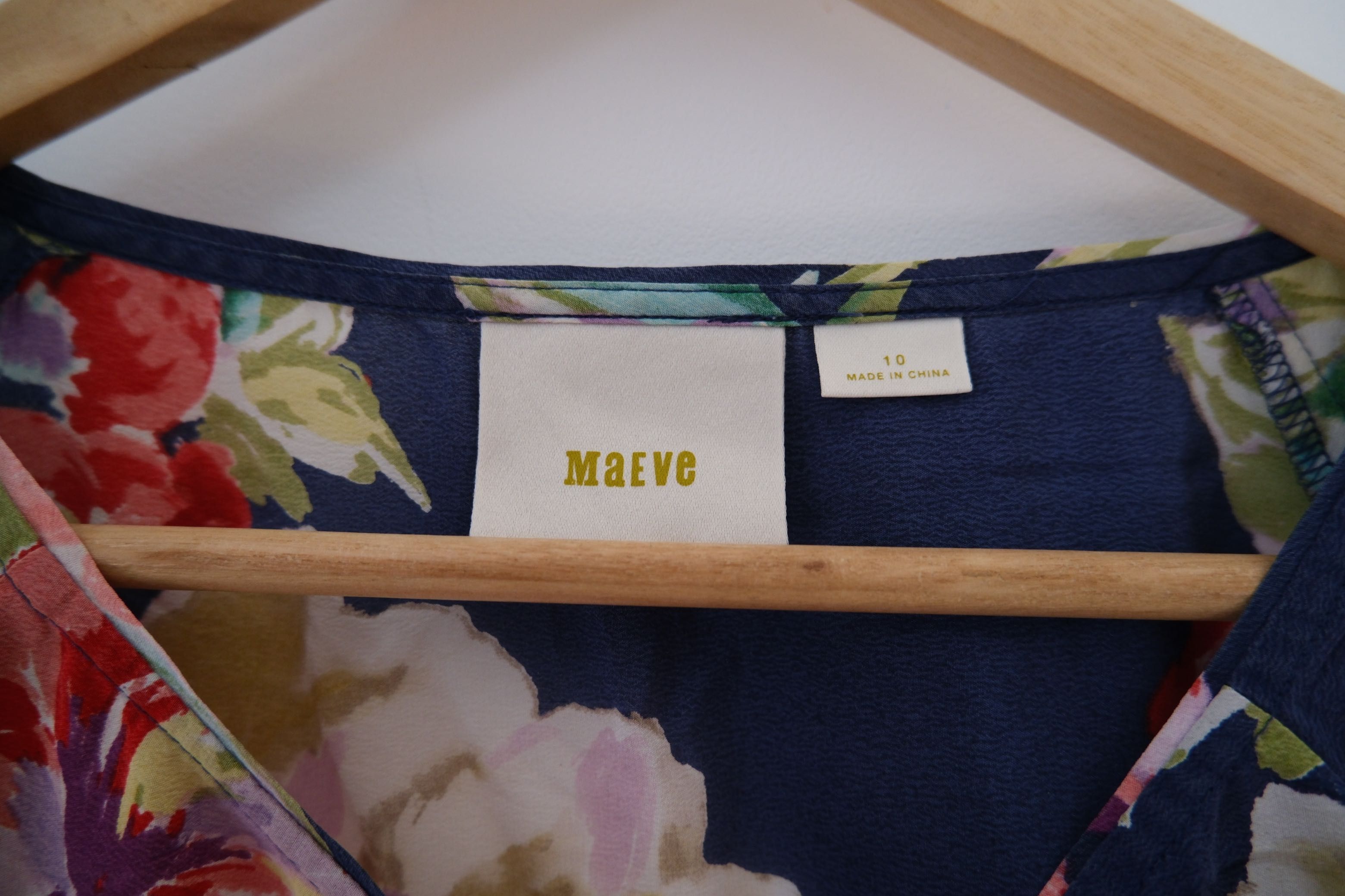 Maeve przepiękna bluzka 100% jedwab. r.38