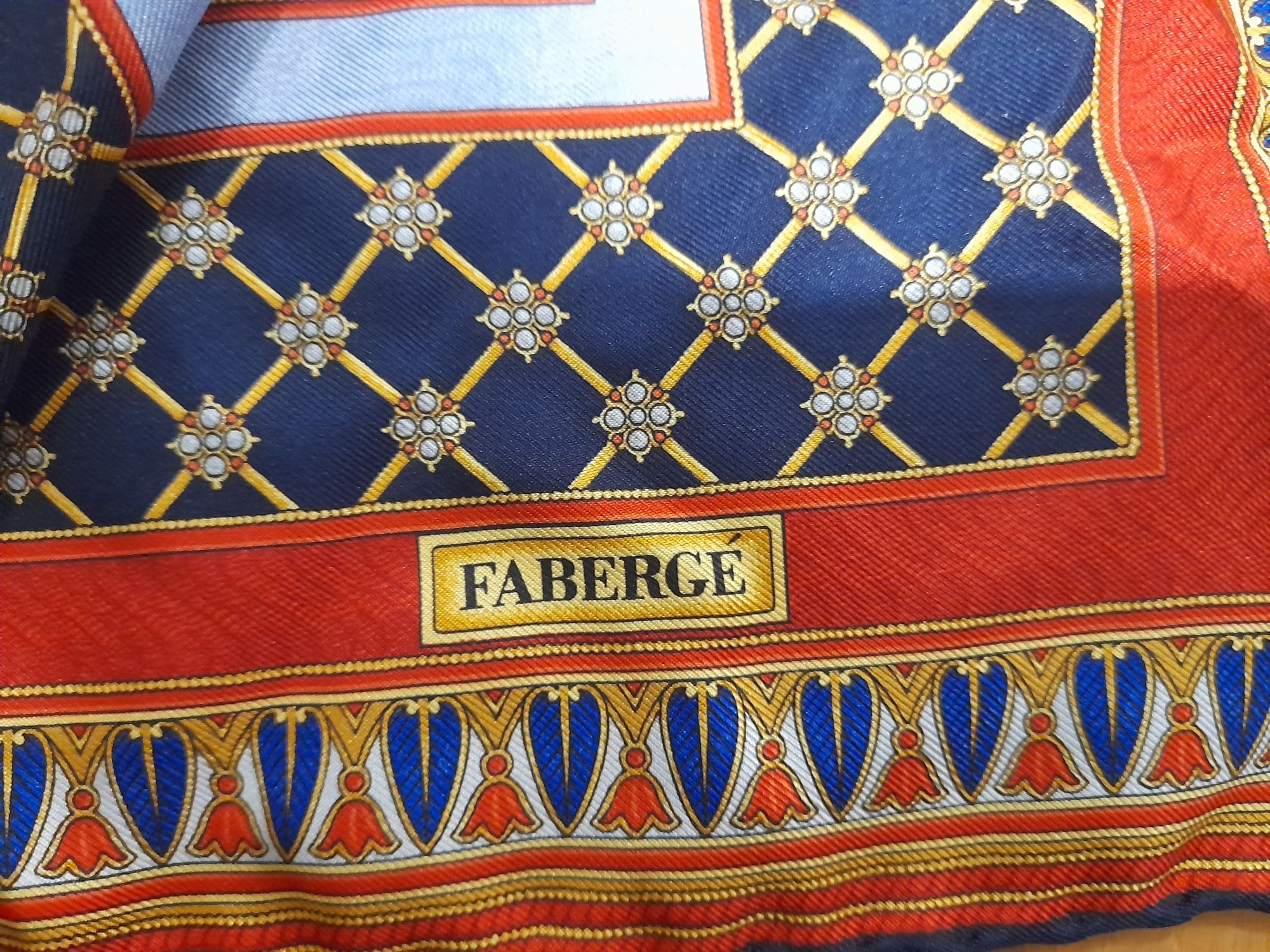 Оригинал Роскошный шелковый платок Fabergé