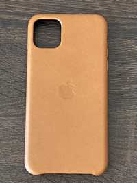 Etui skórzane Apple iPhone 11 Pro Max Saddle Brown - oryginalne