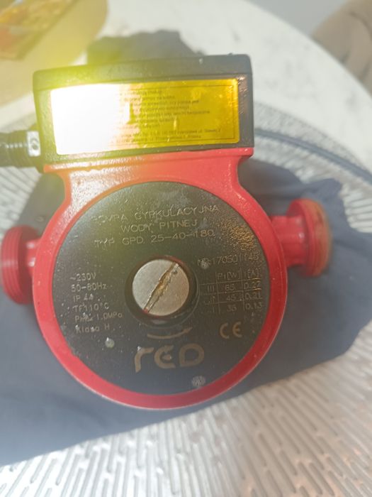 Pompa cyrkulacyjna wody pitnej i do pieca centralnego ogrzewania