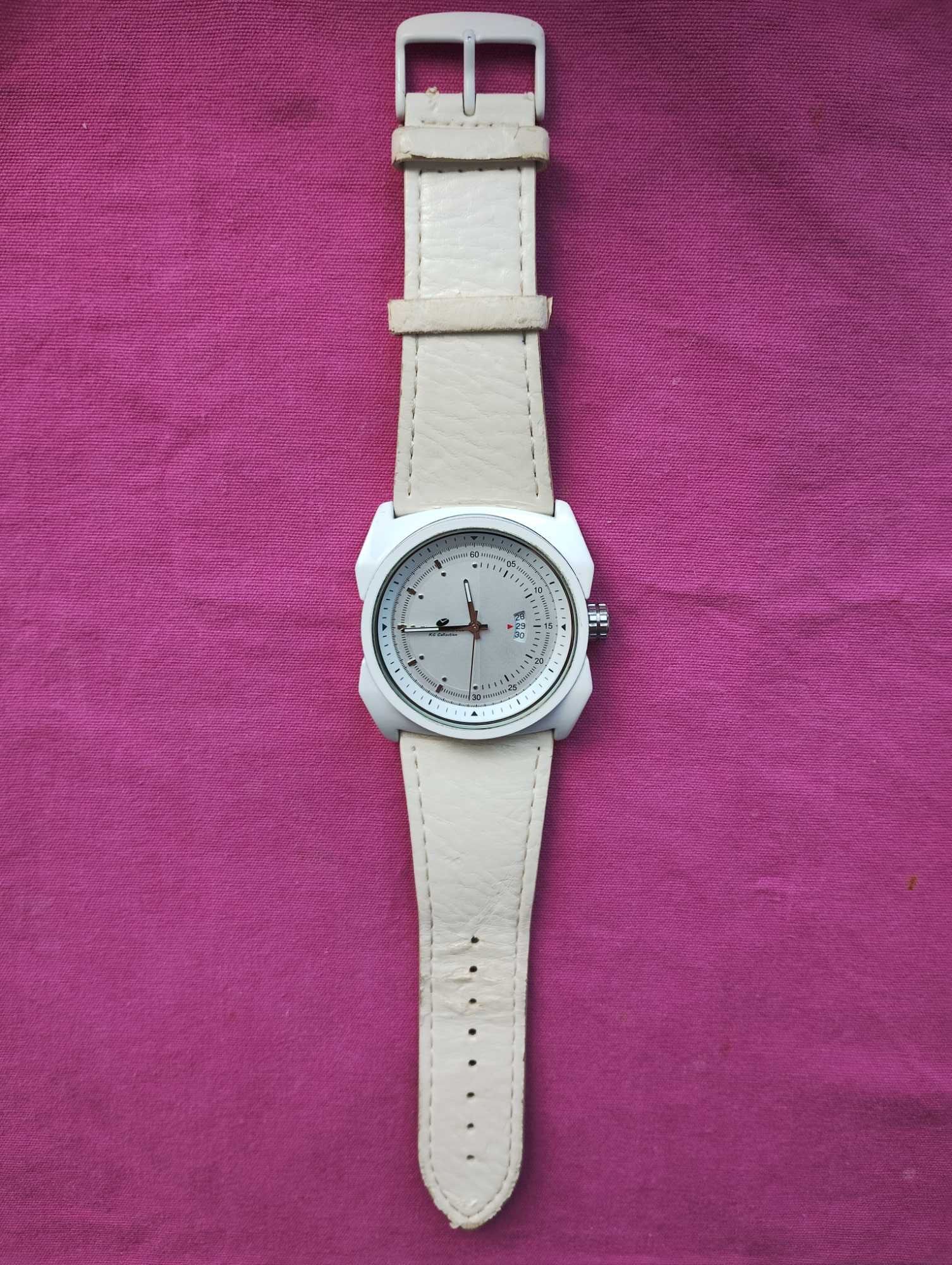 Zegarek Timemaster KG Collection no.a.153.2115.SU biały analogowy