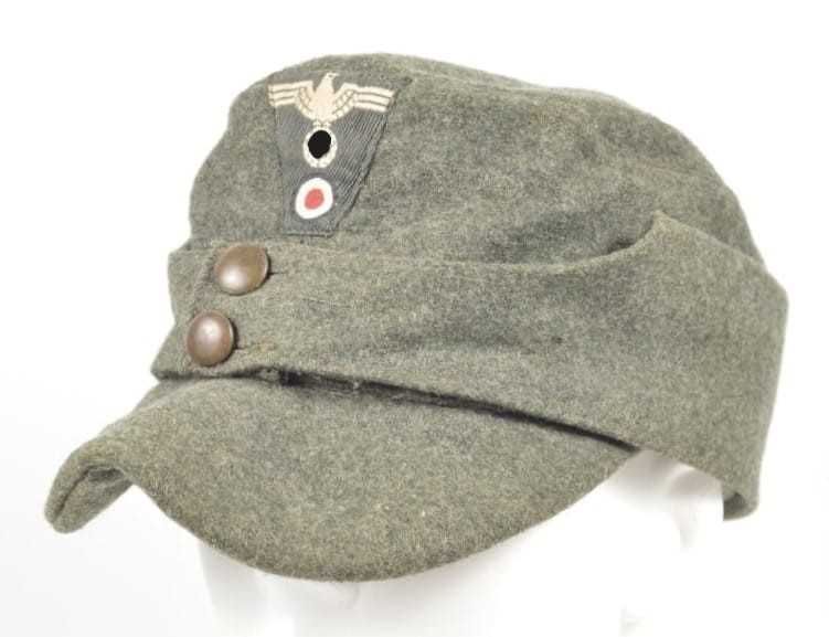 Niemiecka czapka polowa M43 produkcja włoska Wehrmacht