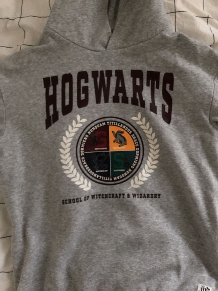 Bluza szara z kapturem Hogwarts Harry potter