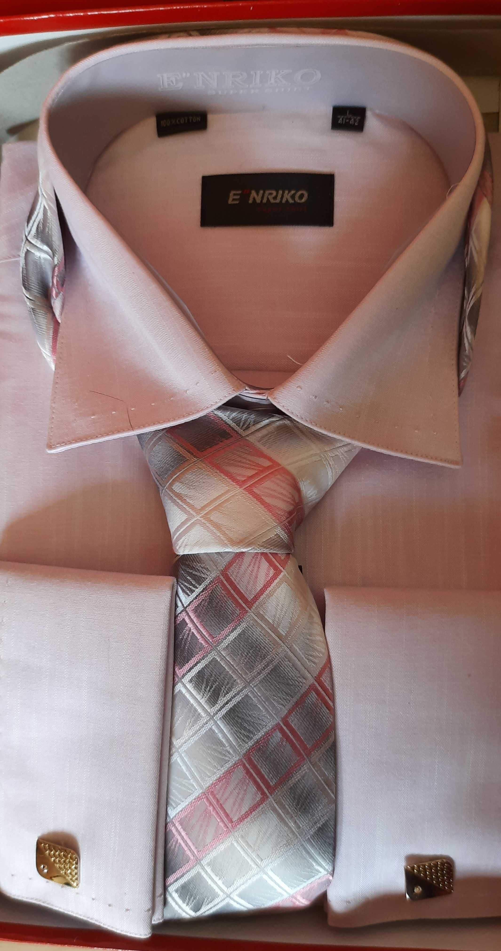 Комплект рубашка, галстук, запонки E"NRIKO super shirt