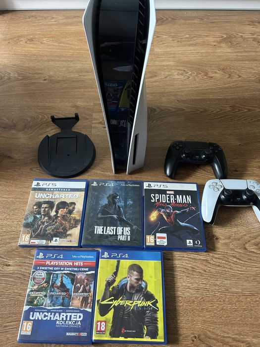 Ps5 2 pady + 5 gier okazja !!
