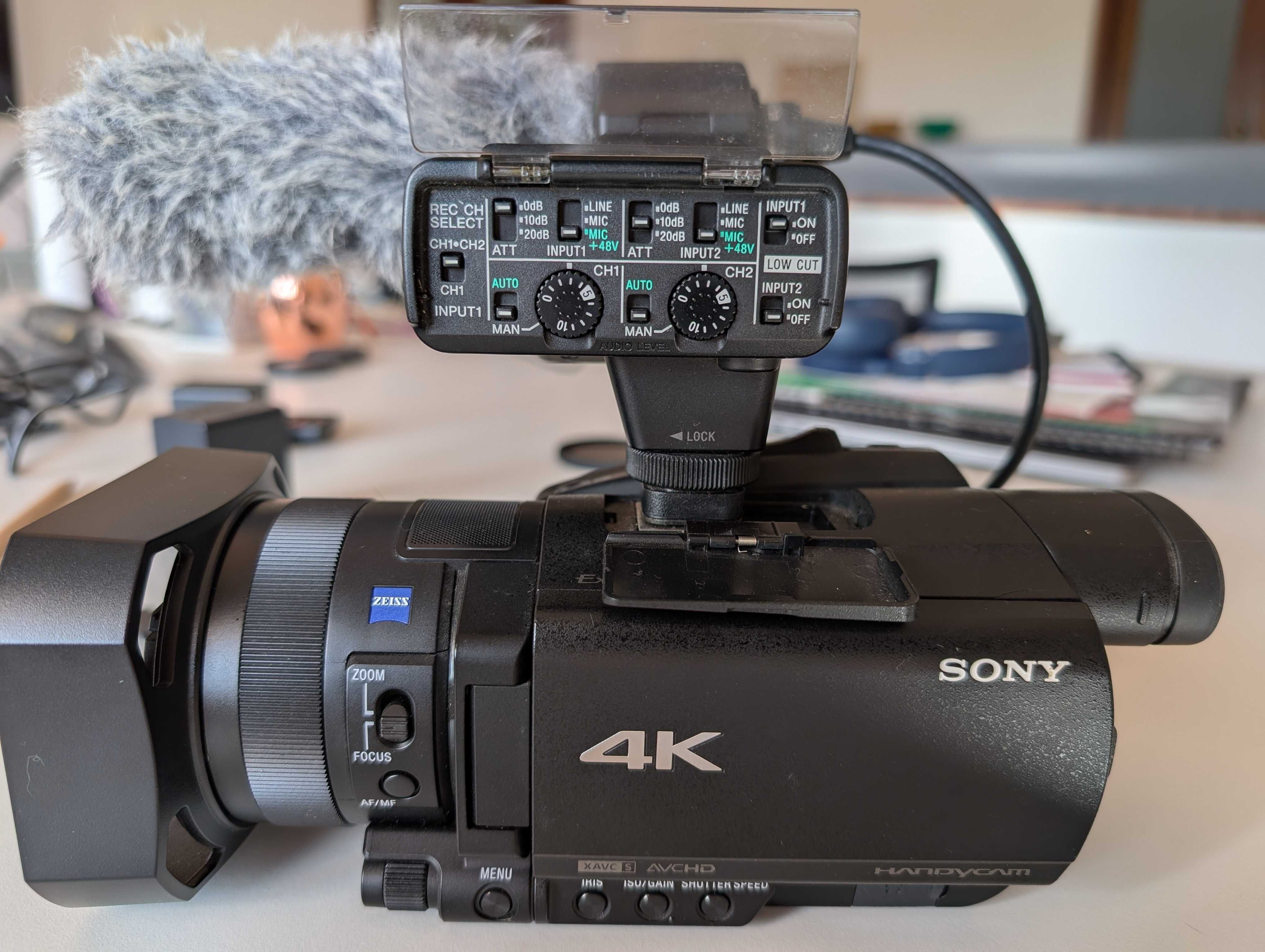Filmadora Sony 4K FDR-AX700 + Kit de Áudio Profissional