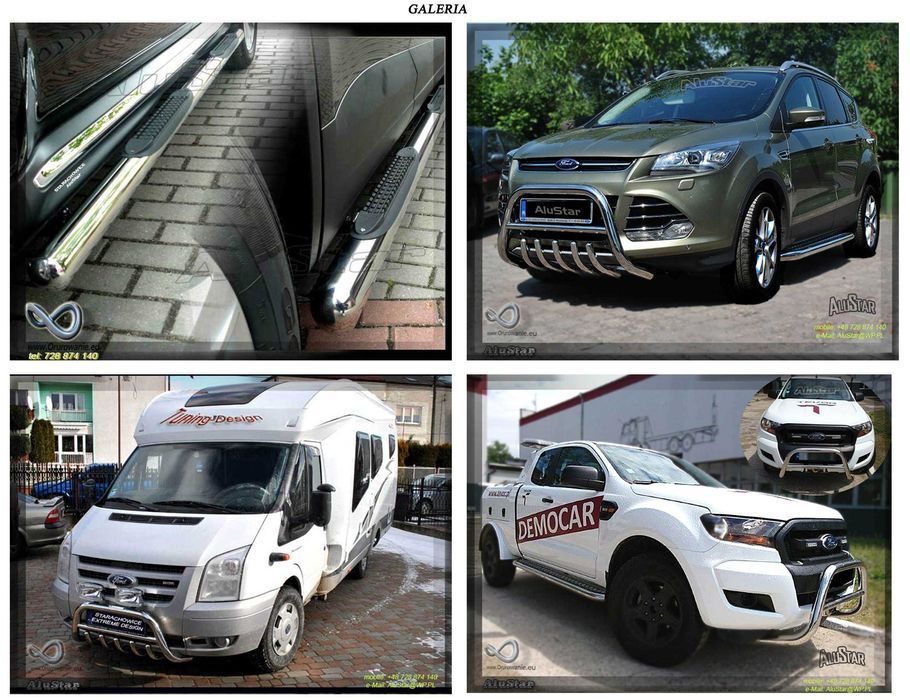 Relingi dachowe Ford Transit Custom 2012+ LONG