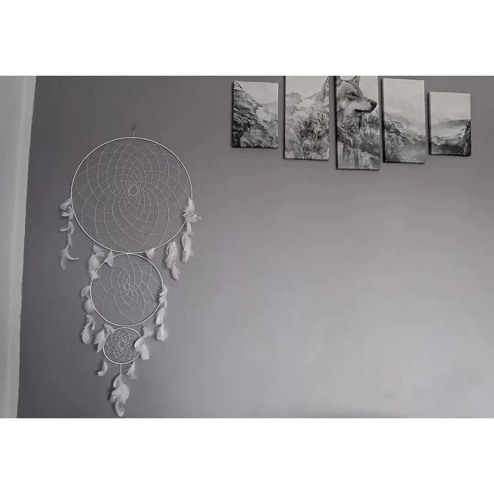 Oryginalny, ogromny łapacz snów, 50 / 120cm