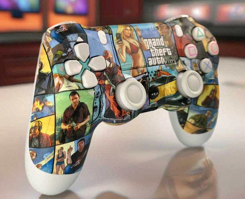 джойстик ps4 контролер з дизайном gta динамік вібро +підключення до ПК
