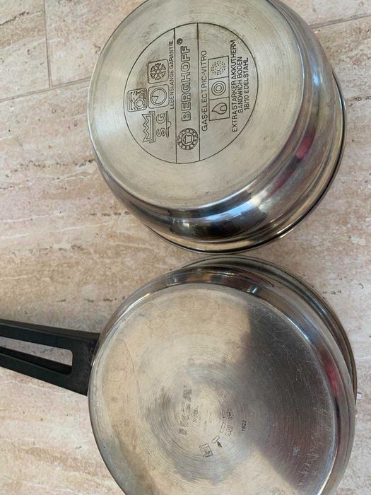 Ковшик с крышкой - нержавейка