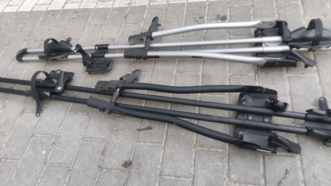 Uchwyty rowerowe na dach auta (relingi) Thule 530 i Thule 532 bagażnik