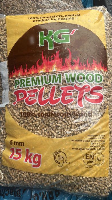 Sosnowy Pellet Premium KG - EnPlus A1 - 990 KG - 66 Worków x 15Kg