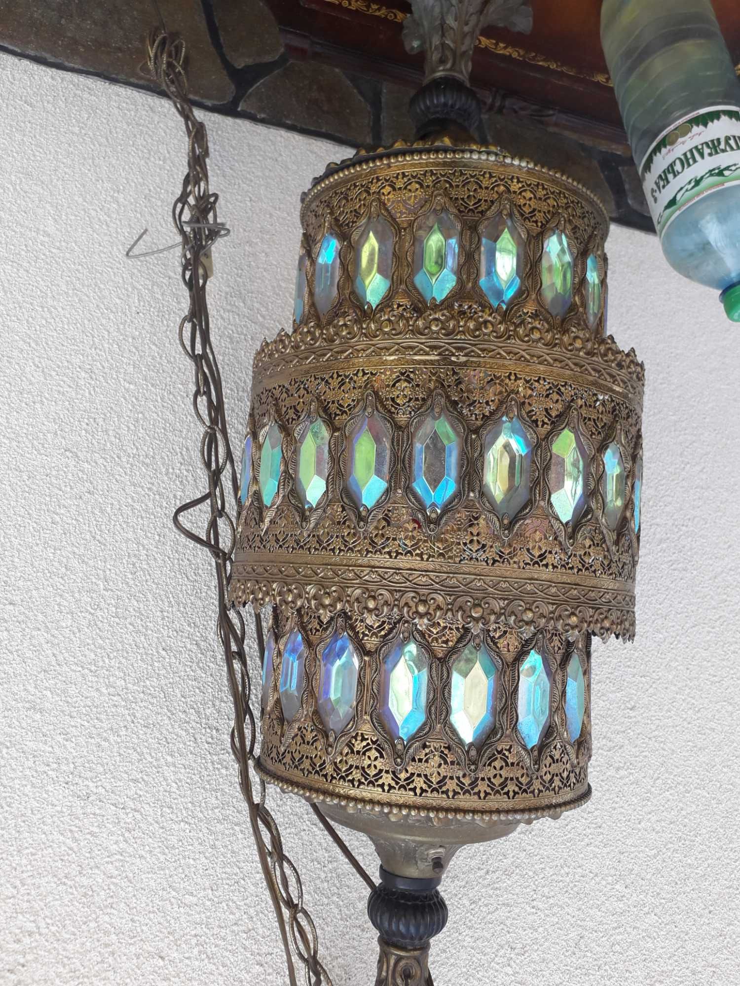 Люстра формы цилиндра. Антик.