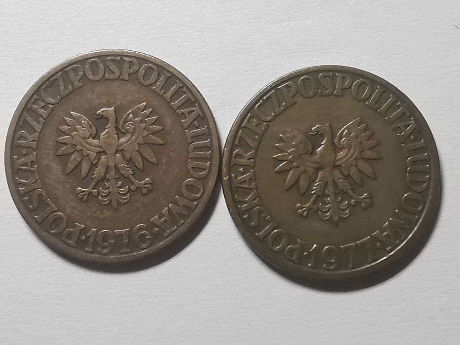Monety 5 złotych od 1976 do 1977
