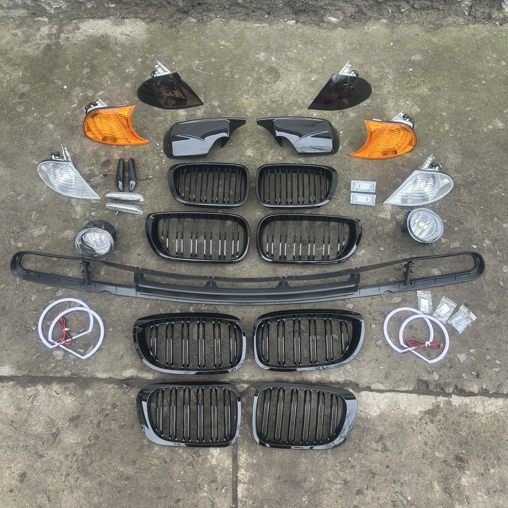 Решотка бампера bmw e46 решітка туманки ноздри bmw E46 BMW