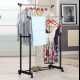 Телескопическая вешалка стойка для одежды напольная