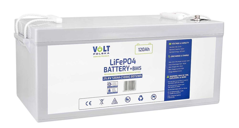 LiFePo4 акумулятор Volt Polska 120Ah 25,6V 6AKLI24120