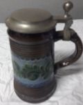 Caneca Cerveja Alemã Barro e Estanho