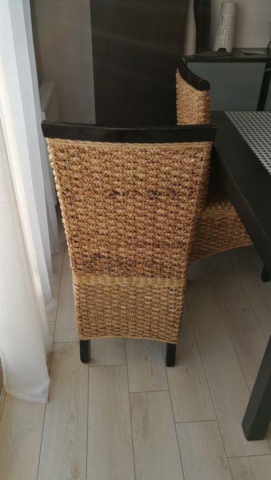 Stół 140x80 rozkładany IKEA kolor wenge+ 4 krzesła