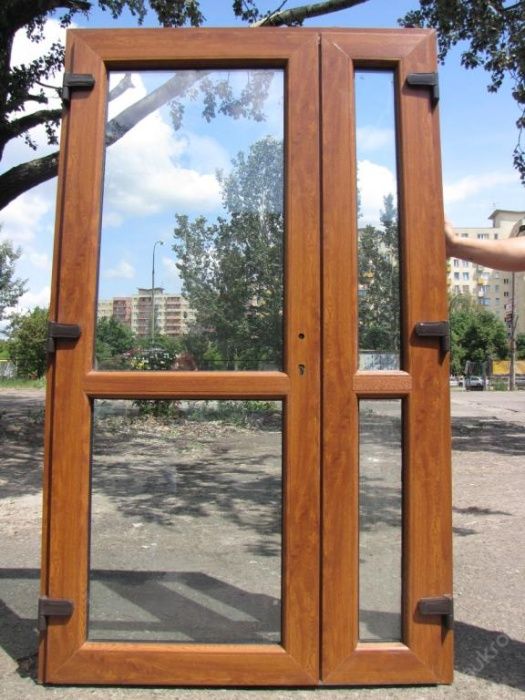 Drzwi PCV Złoty Dąb 140 X 210 sklepowe Gorzów Wielkopolski