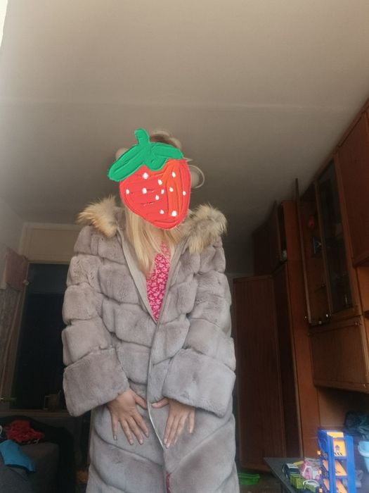 Шуба натуральна овчина світла оригінал Турція