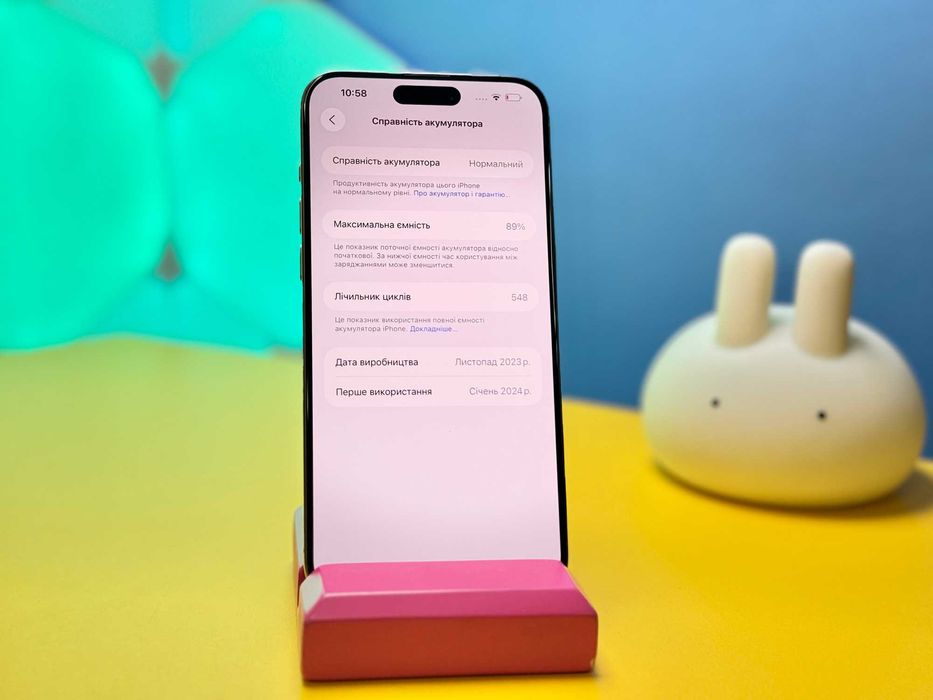 Смартфон Apple iPhone 15 Pro Max 256GB Natural(150146) Б/У З ГАРАНТІЄЮ