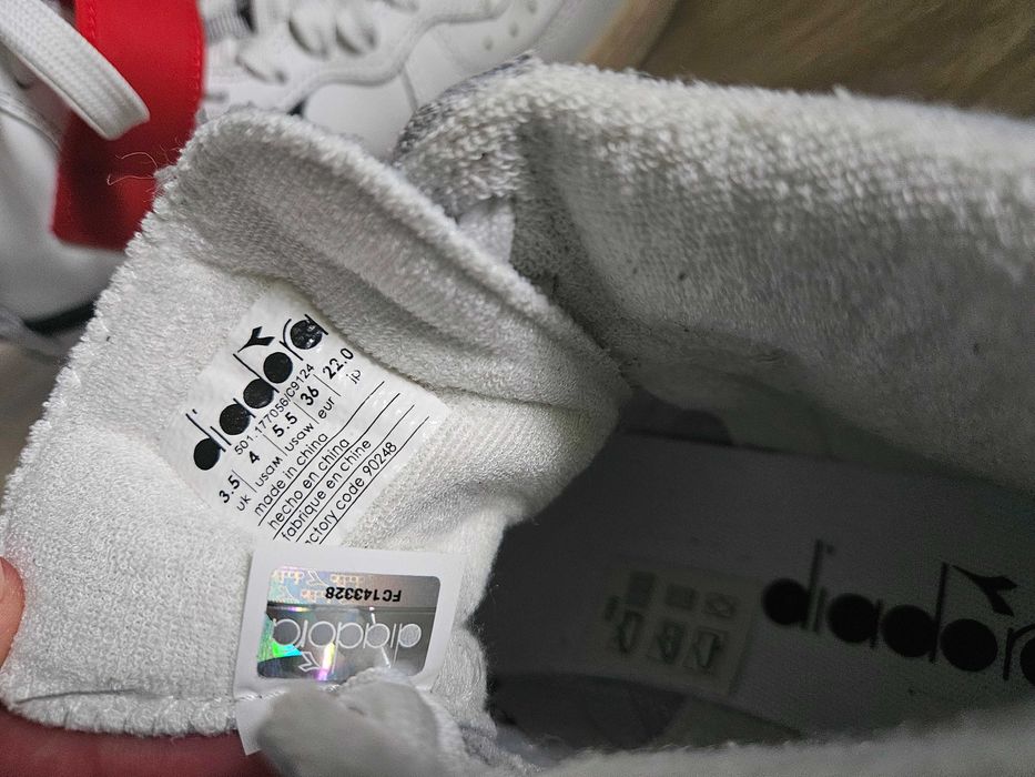 Nowe Białe wysokie sneakersy 36 Diadora MI Basket